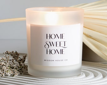 Home Sweet Home, Bougie de pendaison de crémaillère, Bougie pour nouvelle maison, Cadeau personnalisé, Cadeau pour maison neuve, Première maison, Cadeau de déménagement, Cadeau de pendaison de crémaillère