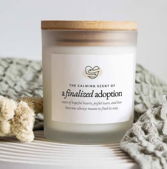 Adoption Gifts, New Parent Gift Adoption, Adoption Day Candle, Gotcha Day, Meaningful Gift, Child Adoption, Blended Family, Baby Adoption