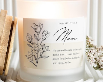 For My Other Mom, Personalized Gift, Mother in Law Gift, Mother of the bride, Gift from Son in law, Mother of the Groom