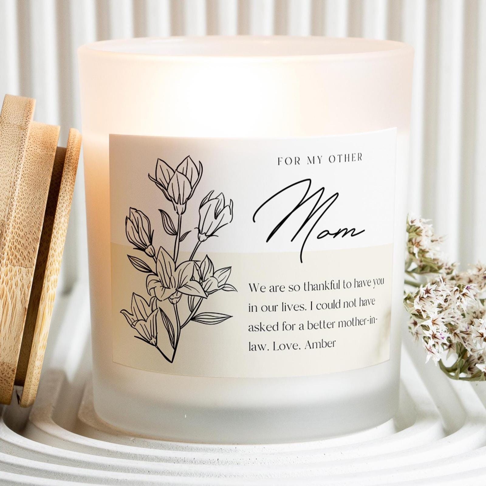 Bougie Parfumée 50e Anniversaire - Bois De Santal, Cire De Soja 200g - Cadeau Personnalisé