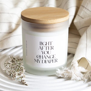 Licht nach dem Windelwechsel, lustige Kerzen, neuer Vater Geschenk, neue Mutter Geschenk, Vatertagsgeschenk, erster Vater, Babypartygeschenk, Vatertagsgeschenk