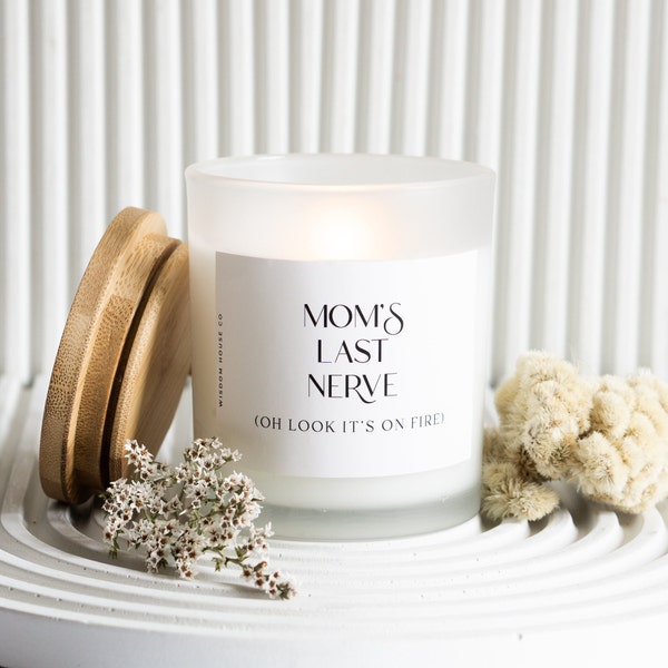 Moms Last Nerve, Mothers Day Gift, Gift From Daughter, Funny Candles, Birthday Candle, Mom Gift, Gift from Son, Mother Gift