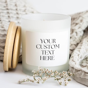Vela personalizada, vela en blanco, vela de marca privada, logotipo personalizado, regalo para ella, vela divertida, regalo para mejor amiga, vela navideña