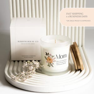 Mom I've loved you my whole life, Sentimental Mom Gift, I Love You Mom, Mothers Day Candle, First Time Mom, Gift from Daughter, Cute candle image 3