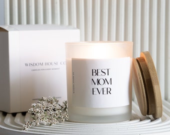 Best Mom Ever, Mothers Day Gift, Gift for Mom, Mothers Day Candle, Mom Candle, Gift from Daughter, Gift From Son, Mom Birthday Gift