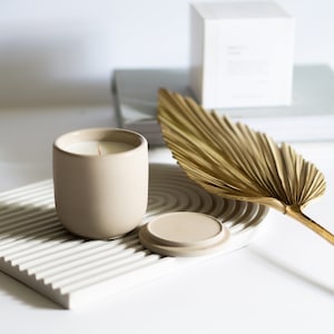 Birch and Sage Candle, Concrete Candle, Sage Candle, Woodsy Candle, Bohemian Candle, Aesthetic Candle, Fall Candle, Autumn Candle
