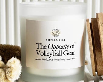 Volleyball Team Gift, Volleyball Candle Gift for Team, Funny Candle, Gag Gift for Volleyball Mom, Senior Volleyball Gift, Travel VolleyBall