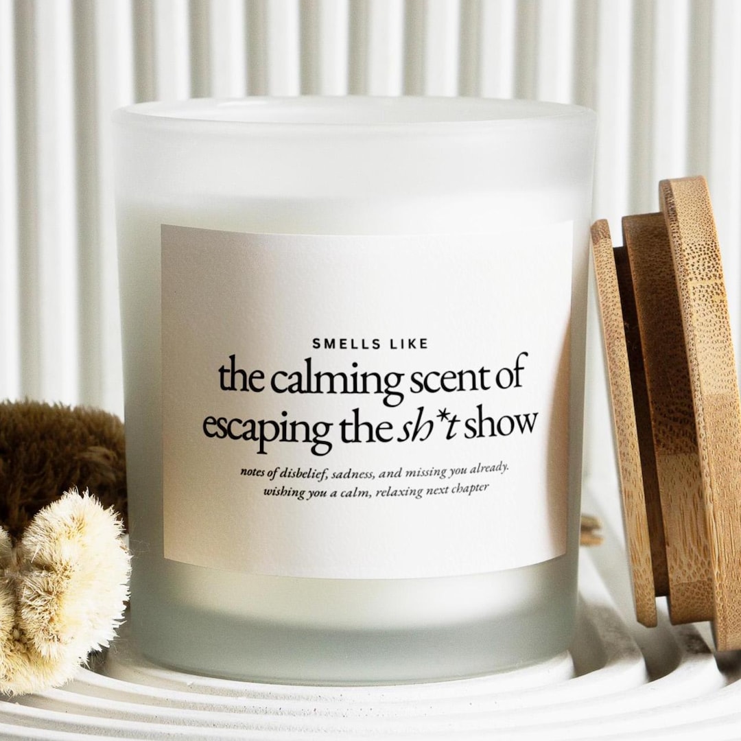 Smells Like Escaping the Shit Show, Funny Candle Gift for Coworker, Retirement Gift for Bo