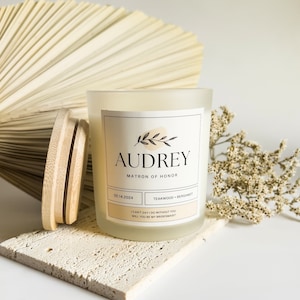 Matron of Honor Proposal, Bridesmaid Proposal, Matron of Honor Gift, Matron of Honor Candle, Bridal Party Gift, Will You Be My, Personalized