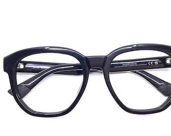 Óculos de Sol Maui Jim Akahai AF 646-14A Preto Brilhante com Armação Cinza Claro Translúcida - Somente Armação, Sem Lentes
