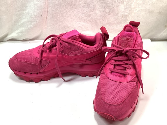 Reebok X Cardi B Classic Leather V2 Hot Pink Sneakers - Etsy