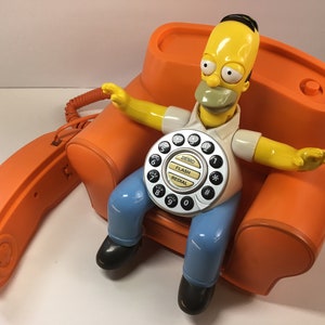 Vintage Rare Homer Simpson Animated Talking Phone Telephone