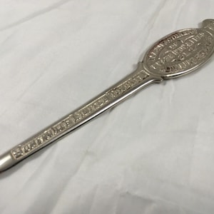 Abrecartas antiguo vintage bañado en plata de Hiram Walker And Sons, década de 1930, raro