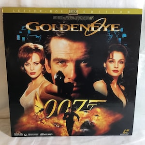 Vintage 1996 Goldeneye 007 James Bond Letterbox Special Edition THX Laserdisc LD 2 Disc Dolby Surround Bonus Features Pierce Brosnan Movie