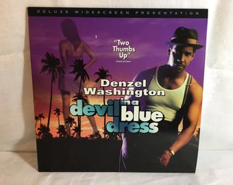 Vintage 1996 Devil in a Blue Dress Deluxe Widescreen Edition Laserdisc LD Dolby Surround Movie Denzel Washington Don Cheadle Jennifer Beals