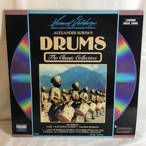 Vintage 1987 Alexander Korda's Drums Laserdisc LD The Classic Collection, Digital Sound Extended Play Roger Livesey Raymond Massey Movie