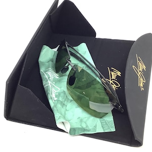 Maui Jim Sunglasses LIGHTHOUSE 423-11 Translucent Smoke Grey Maui HT w Case & Cleaning Cloth