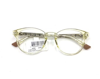 Gafas de sol Maui Jim Hiehie 636-21 (636S-004) Montura amarilla translúcida brillante (solo montura, sin lentes)