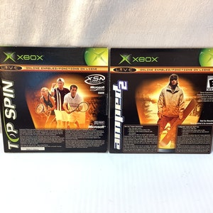 Xbox XBox Top Spin Amped 2 Combo Disc Microsoft Xbox, 2003 New Factory Sealed Demo Duo Pack Video Games image 1