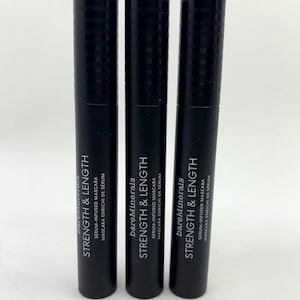 bareMinerals Strength & Length Mascara - Set of 3 - Extreme Black - Lash-Enhancing - Serum-Infused - rare hard to find