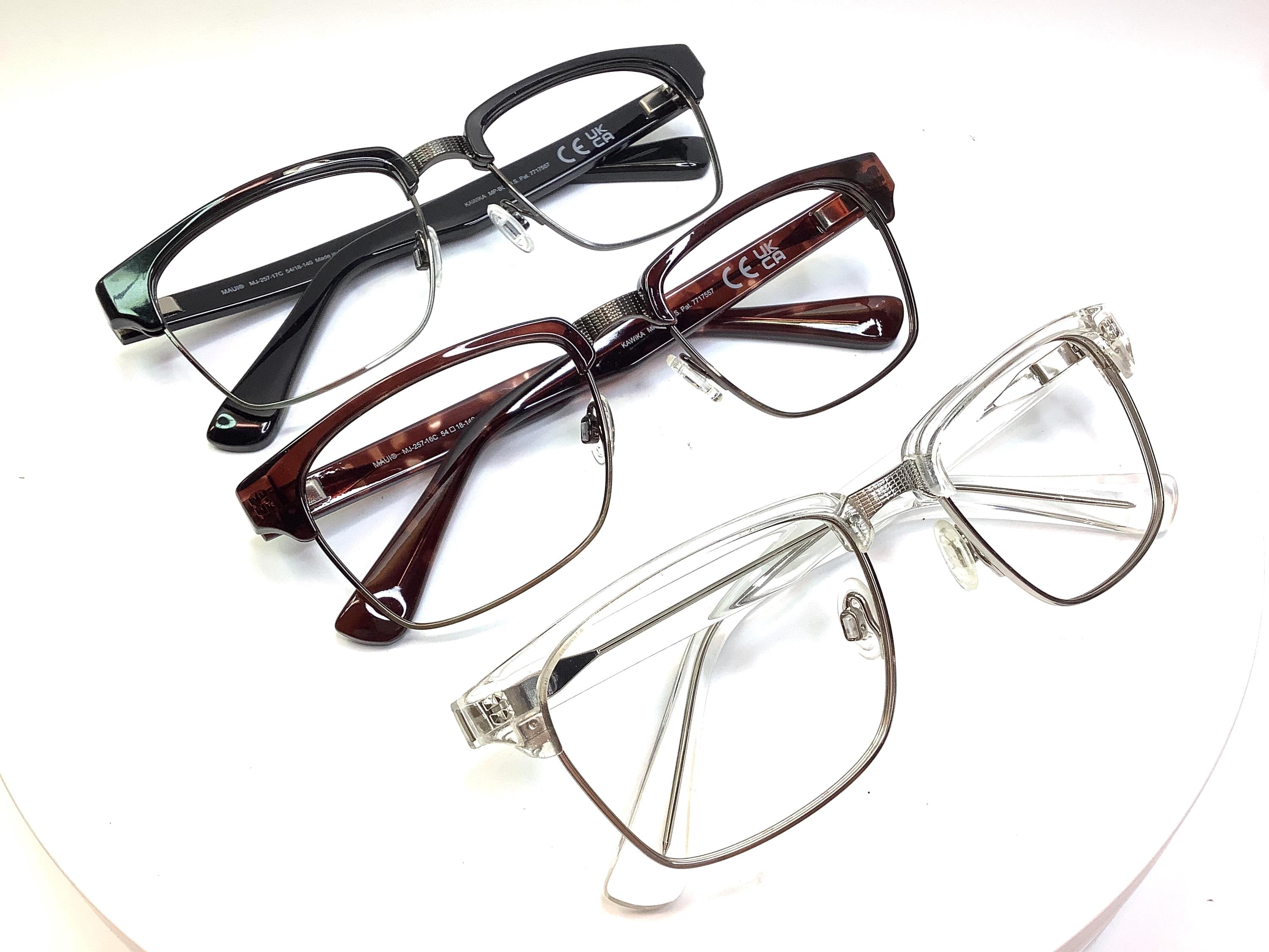 Maui Jim Sunglasses KAWIKA 257 Crystal, Tortoise, Black Eyeglasses Frames Only