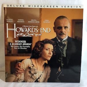 Vintage 1991 Howards End Deluxe Widescreen Version Laserdisc LD Dolby Surround 3 Academy Award Winner Movie Anthony Hopkins Emma Thompson