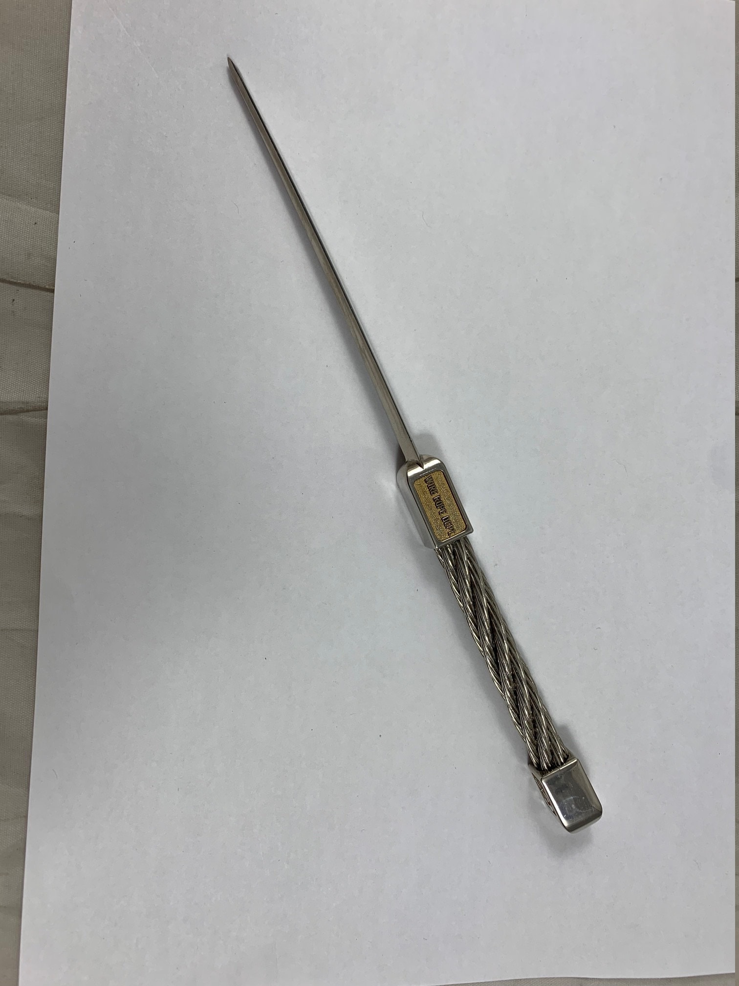 roebling wire rope letter opener for sale