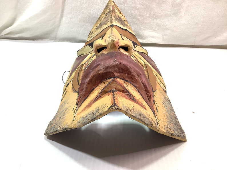 Tribal Warrior Mask Cardboard Face Cover Mask Wall Hanging Decorative ...
