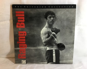 Vintage 1990 Raging Bull Laserdisc CD The Criterion Collection 3 Disc Set, Dolby Surround, Supplementary Content Scorsese Robert De Niro