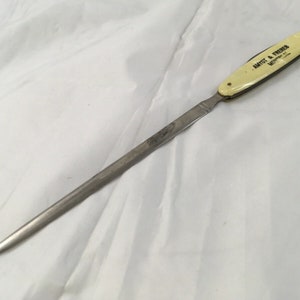 Couteau de poche ouvre-lettre allemand Elosi vintage en acier inoxydable
