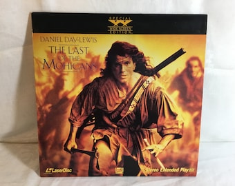 Vintage 1993 Last of the Mohicans Laserdisc Laser Disc : Daniel Day Lewis  Special Widescreen Edition