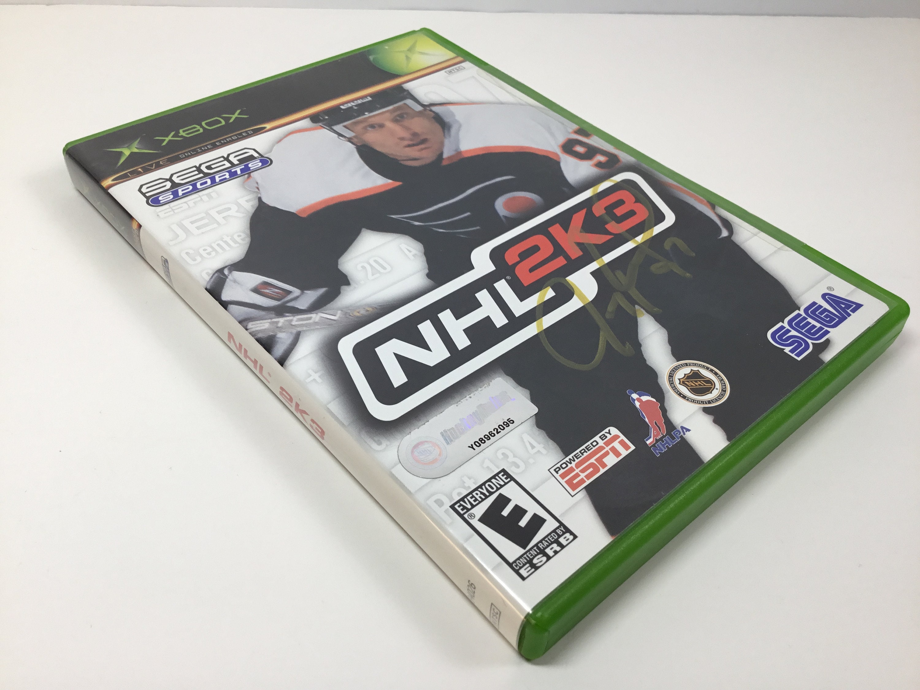 XBOX SEGA NHL 2K3 Philadelphia Flyers Jeremy Roenick Autographed