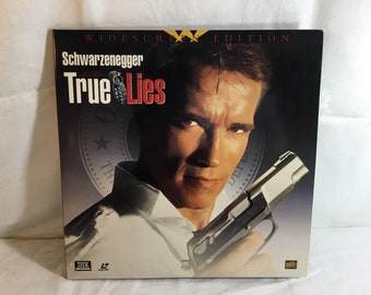 Vintage 1994 True Lies Widescreen Edition THX Laserdisc LD Cat# 8640-85 Dolby Surround James Cameron Movie Arnold Schwarzenegger