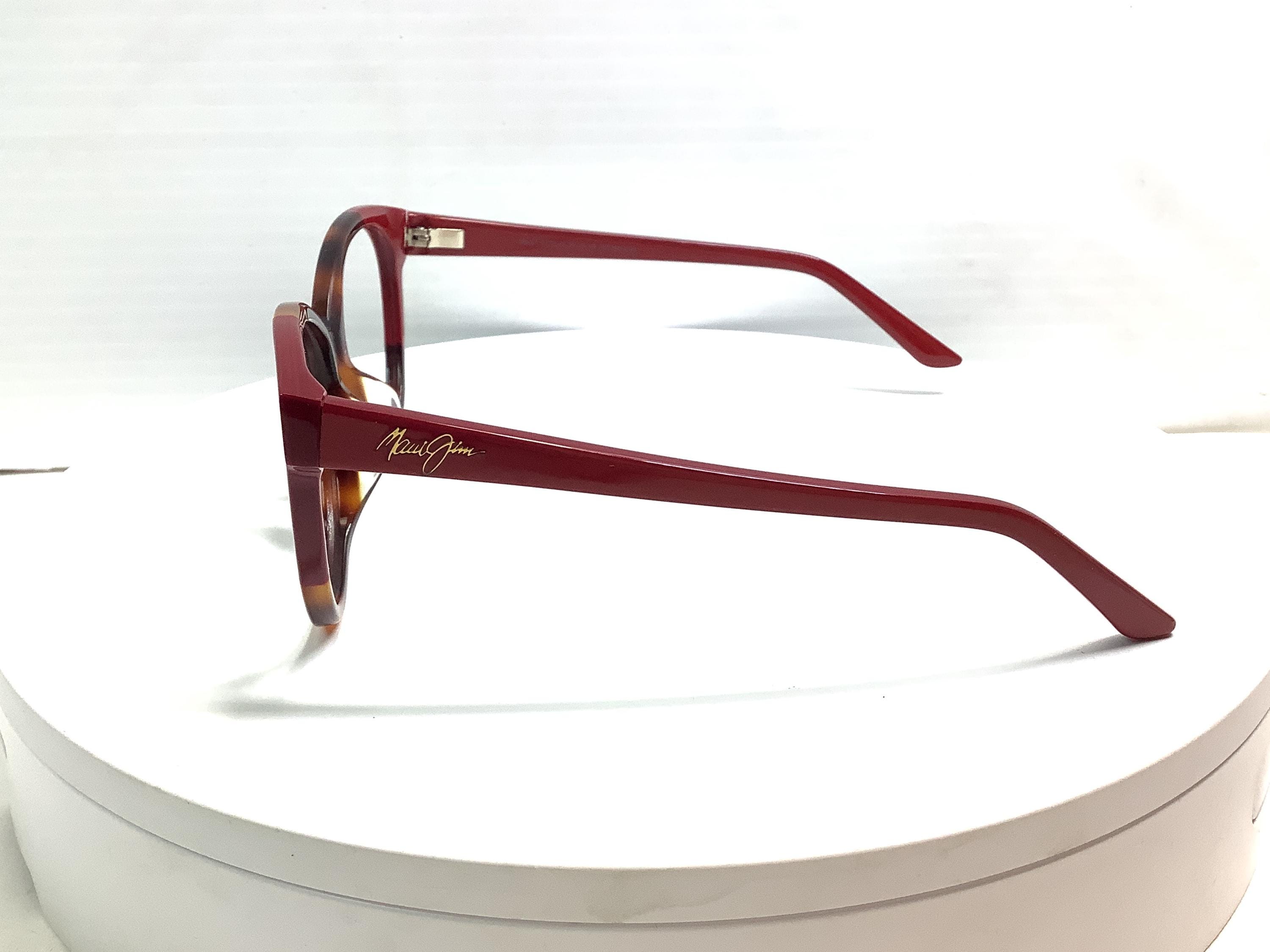 Maui Jim Sunglasses: Tortoise With Red Frame - Made in Italy  display picture 2