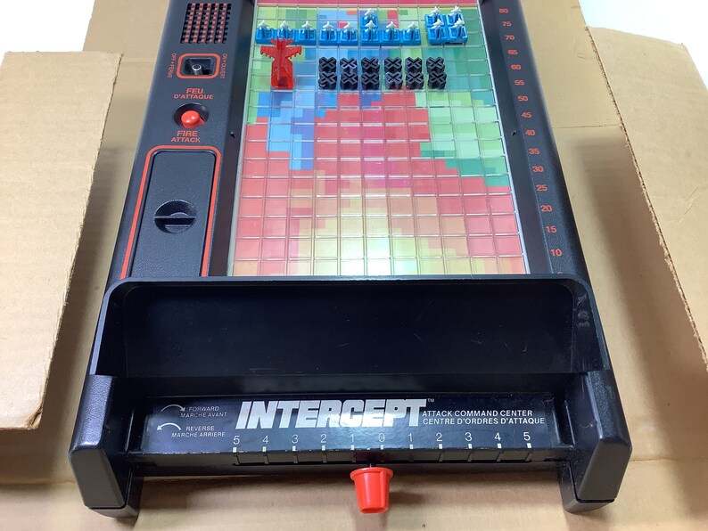 ELECTRONIC INTERCEPT Lakeside 1978 Vintage Electronic Battle Game Complete Board Game Rare