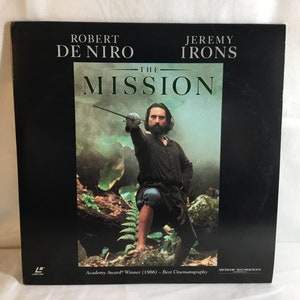 Vintage 1991 The Mission Widescreen Edition Laserdisc LD Dolby Surround Academy Award Winning Movie Robert De Niro Jeremy Irons