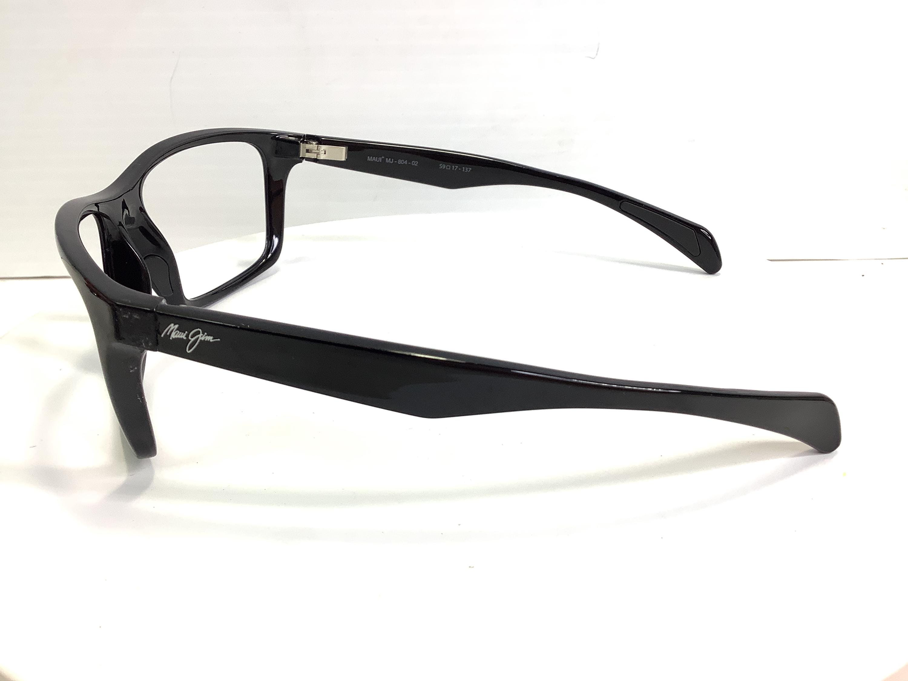 Maui Jim Makoa MJ 804-2M Square Black Sunglasses Polarized Green -SCRATCHED LENS Maui Jim Makoa MJ804 Replacement Lenses by Revant Optics main image 2