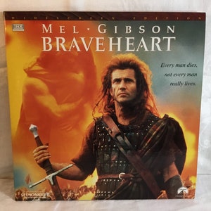Vintage 1996 Braveheart THX Laserdisc LD Widescreen Edition, Dolby Surround, Mel Gibson 5 Academy Awards-film
