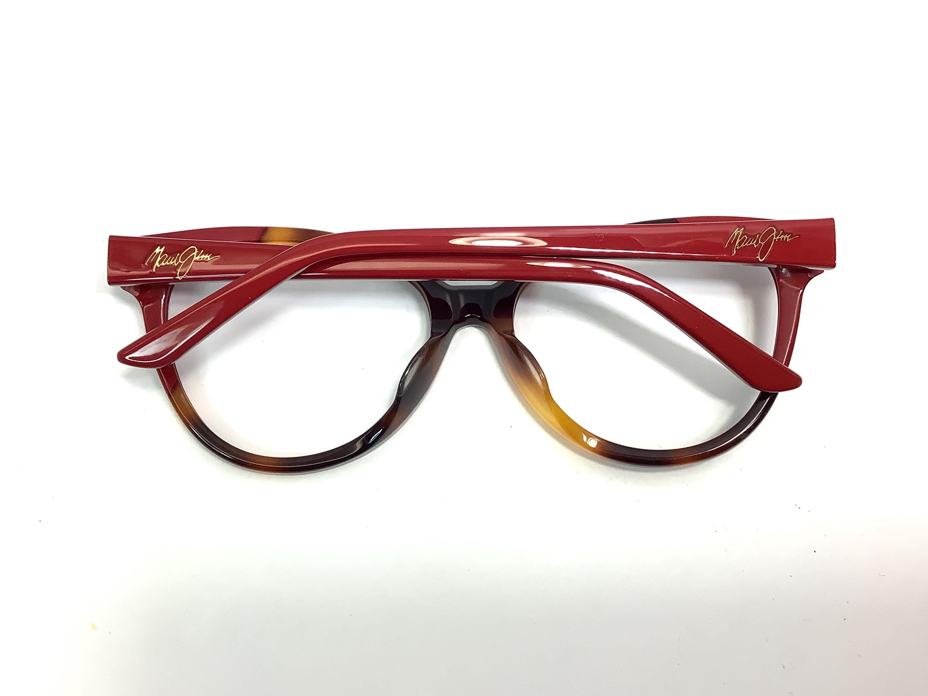 Maui Jim Sunglasses: Tortoise With Red Frame - Made in Italy 