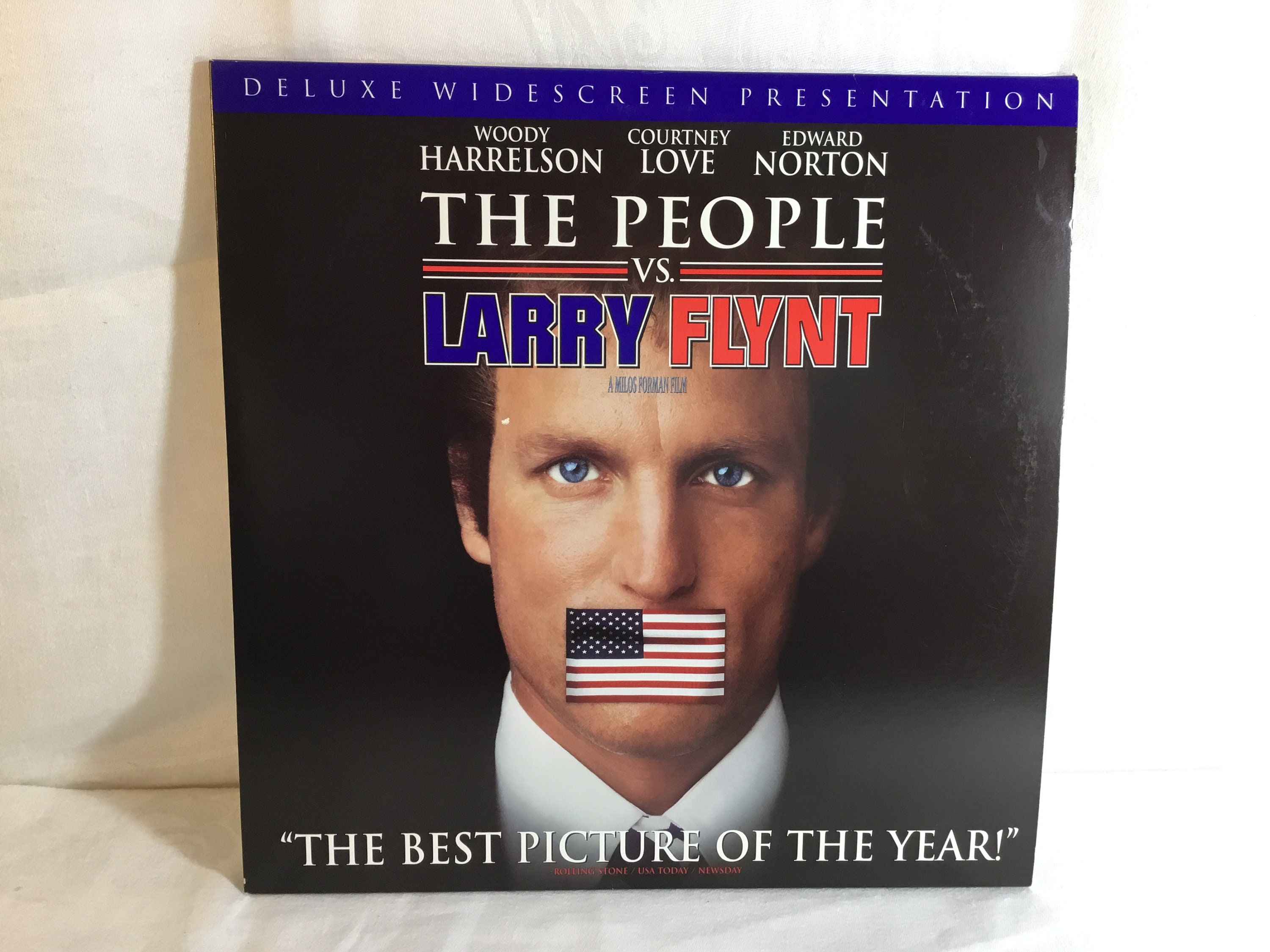 Vintage the People Vs Larry Flynt Laserdisc Laser Disc Deluxe