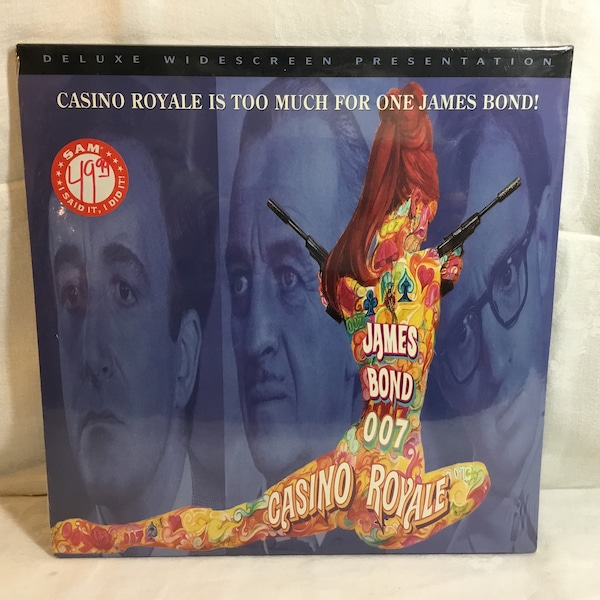 New Vintage 1994 Casino Royal James Bond 007 Deluxe Widescreen Presentation Laserdisc LD Digitally Mastered Movie Peter Sellers Woody Allen