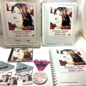 1997 Shania Twain Come On Over Braille Edition Extremely RARE w/ Braille Lyrics One of a Kind