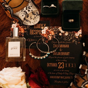 DIY Printable Navajo Wine & Rust Floral Wedding Suite image 8