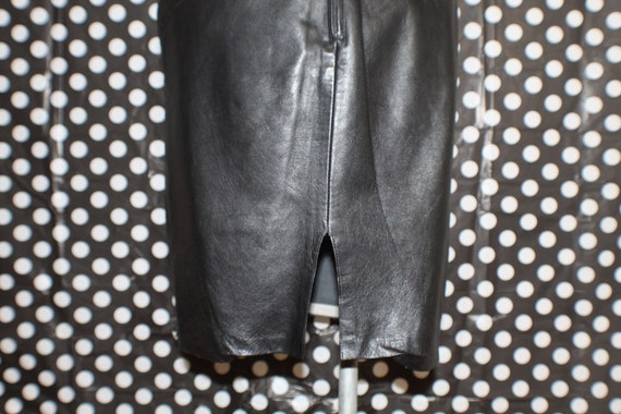 80's Forenza Biker Dom Leather Skirt - image 2