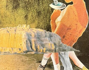 Vintage Collage Wall Art Trippy Poster Funky Graphic Design Psychedelic Opart Eclectic Wall Set Maximalist Wall Art