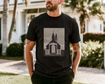 Camiseta de Halloween para amantes del cine de terror, ideal para fiestas temáticas de Halloween. Camiseta de payaso terrorífico, camiseta vintage de terror, regalo paranormal para él. Arte collage, estilo Dark Academia.