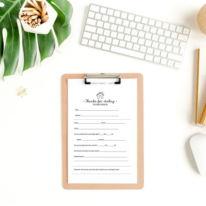 Real Estate Open House Sign in Sheet Realtor, Open House Real Estate Marketing, Real Estate ...