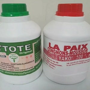 2 Packs / La Paix Congnons Moussos & Attote Combo 100% Natural Herbal Drink / Ivory Coast