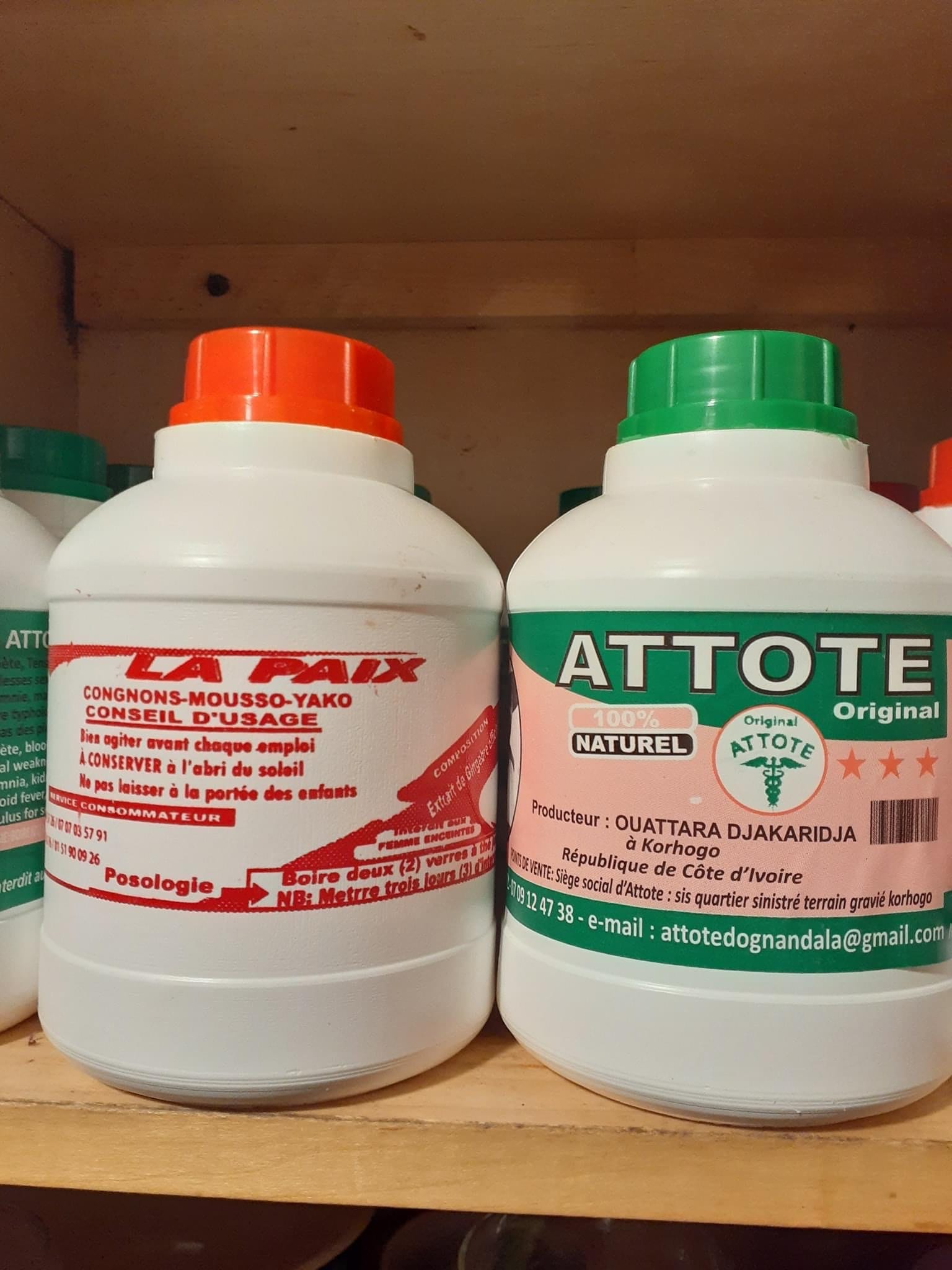 ATTOTE (Pack of 2) 100% Organic Natural Herbal Drink / Made In Ivory Coast