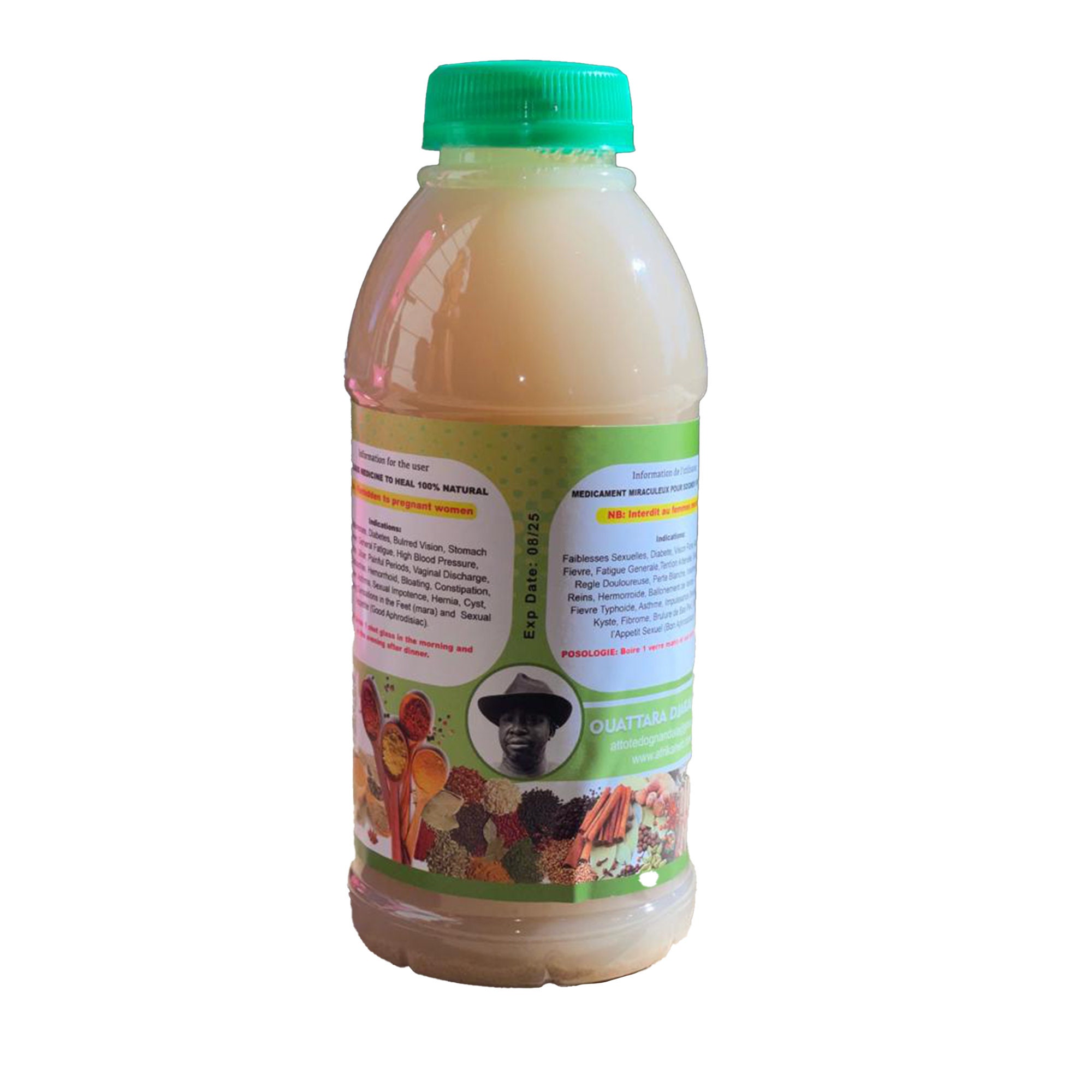 ATTOTE ORIGINAL 100% Organic Natural Herbal Drink / Ivory Coast / 16oz 